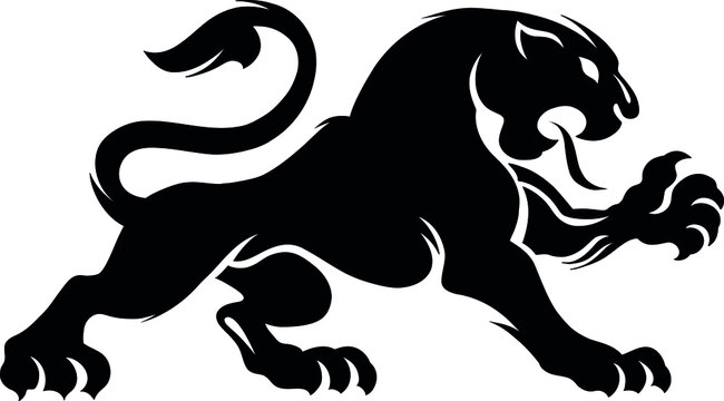 Wild cat logo elements