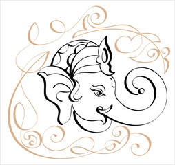 Ganesha Pen Ink Style M_2204006
