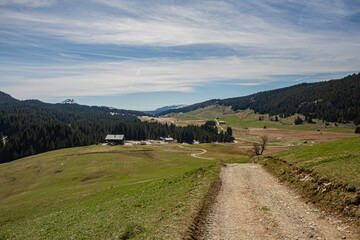 Fototapeta na wymiar Le Plateau des Glières, Haute-Savoie, France