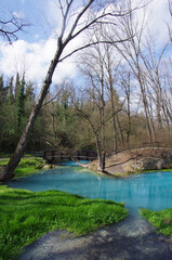 Scafa - Abruzzo - The sulphurous waters of the Lavino river	