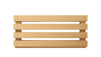 Wooden box, realistic crate or cargo packing for storage, transportation and delivery of product