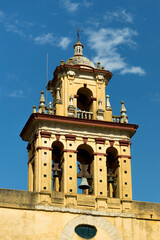 Fototapeta na wymiar Bell tower of Church of San Agustín in Cordoba Spain