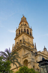 Fototapeta na wymiar The bell tower of Cathedral Mosque of Cordoba, Spain
