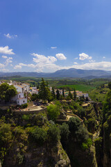 Fototapeta na wymiar View from the hill in Ronda Spain