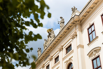 Ancient statues on a building in Vienna