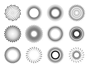 beautiful gradient circle halftone for background decoration comic