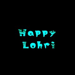 Lohri Holiday. Text on a beautiful background. Festive illustration of Happy Lochri for the festival