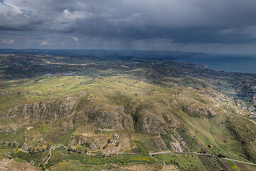 Fototapeta na wymiar landscape in region country, Sicilia