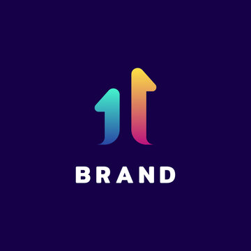 level up logo with two arrows