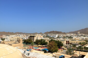 Obraz premium Beautiful panoramic view at the capital of Oman Muscat