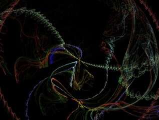 Imaginatory fractal abstract background Image