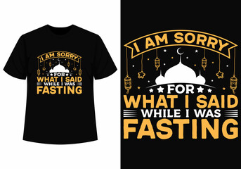 while i was fasting ramadan t-shirt design