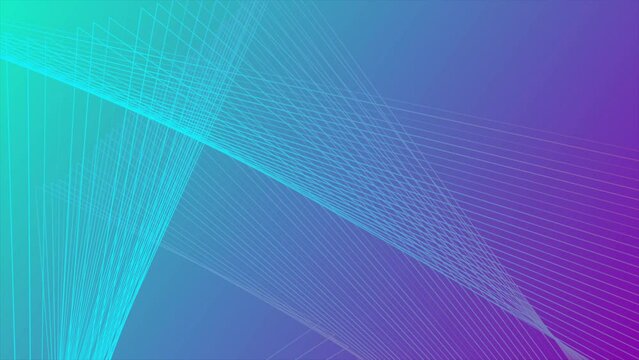 Blue purple lines abstract tech geometric motion background. Seamless looping. Video animation Ultra HD 4K 3840x2160