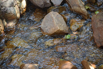 Water flow in the mountains