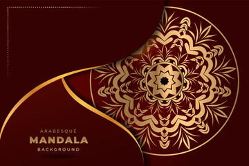 Elegant mandala background with golden Decoration Premium Vector | decorative mandala for print, poster, cover, brochure, flyer, banner