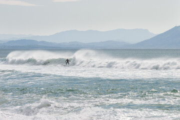 Surfer in Biarritz. French Basque Country