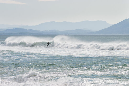 Surfer in Biarritz. French Basque Country