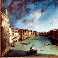 Venezia. Veduta del Canal Grande da C&agrave; Foscari del Canaletto