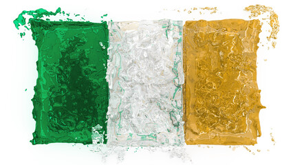 flag of Ireland, Ireland, liquids, water, fluids, symbol, swimming, flag, banner, europe, travel, tourism, states, european, emblem, coat of arms, background, community, european integration, schengen