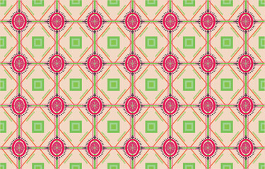 native geometric pattern. tribal beautiful fabric. ethnic textile decoration design for carpet,fabric,background,wallpaper,clothing,wrapping,Vector illustration.