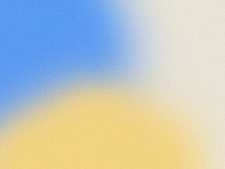 Ukrainian flag. Support Ukraine concept. Grainy gradient texture. Abstract background. Blue and yellow colors.