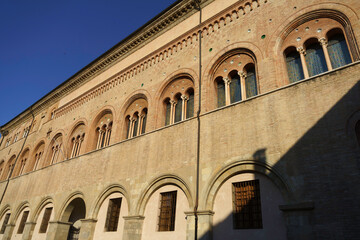 Fototapeta na wymiar Cathedral square of Parma, Italy