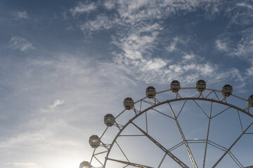 Big wheel on a cloudy afternoon in Palma de Mallorca