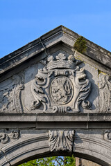 Fototapeta na wymiar Belgique Arlon immobilier ville monument logement paysage porte eglise saint donat