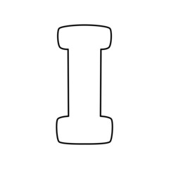 Alphabet coloring page book for children. Hand drawn vector alphabet letters sign doodle font set. Vector illustration