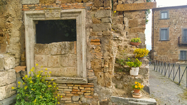 Celleno, borgo fantasma. Viterbo, Lazio