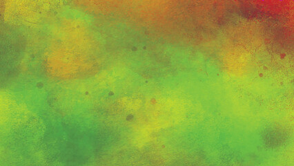 Colorful bright ink and watercolor textures on white paper background. Paint leaks and ombre effects. Hand painted abstract image.