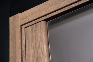 stylish and modern wooden door parts indoor