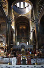 Fototapeta na wymiar Interior of St Volodymyr's Cathedral in Kyiv