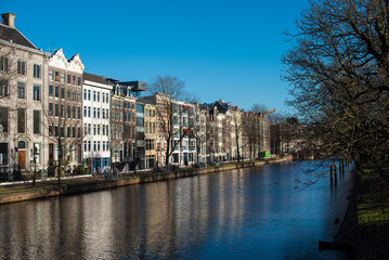Fototapeta premium Amsterdam streets and canals in spring 