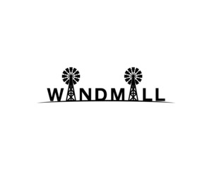 Windmill wordmark with two units replacing letter I