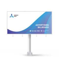 Billboard design, creative background for outdoor advertising, exhibition stand for placing photos and text