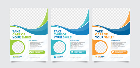 Dental and Medical Related Flyer Design Template