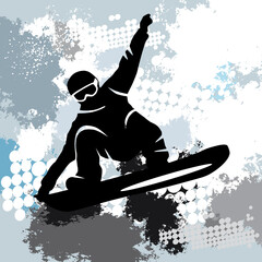 Ski sport graphic.