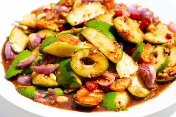 Spicy Thai green mango salad