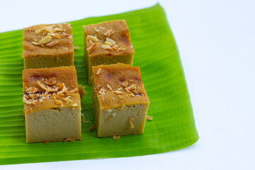 Thai dessert mung bean custard
