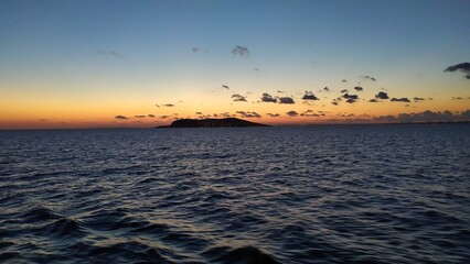 sunset over the sea