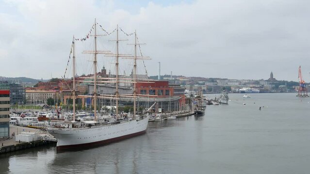 Gothenburg, Sweden. Seen from the Gotha River Bridge