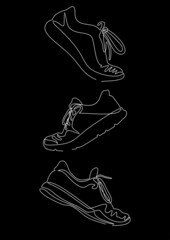 running shoes illustration