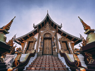 Fototapeta na wymiar Wat Rajamontean temple in Old City Chiang Mai, Thailand