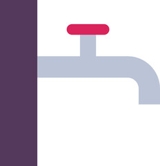 Faucet flat icon