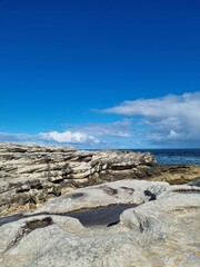 The cliffs near Cronulla beach in Sydney, Australia on a sunny day