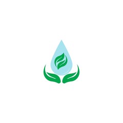 Tree leaf vector logo design, eco-friendly