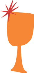 wine glass illustration