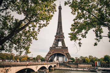Fototapeta na wymiar The Eiffel Tower in Paris, Europe