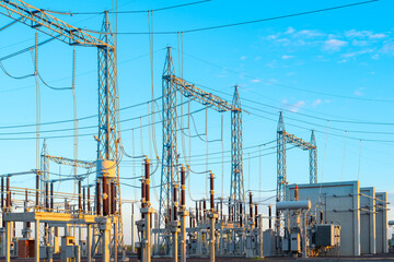 Power Transformer in High Voltage Electrical Outdoor Substation